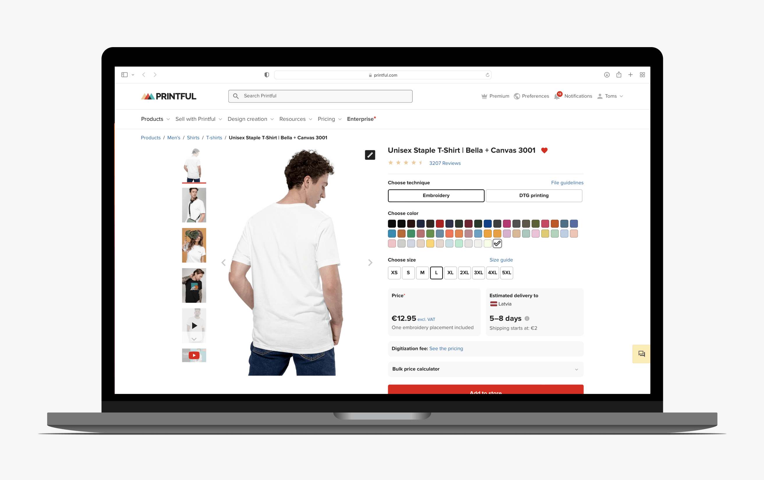 Product catalogue and product page iterations