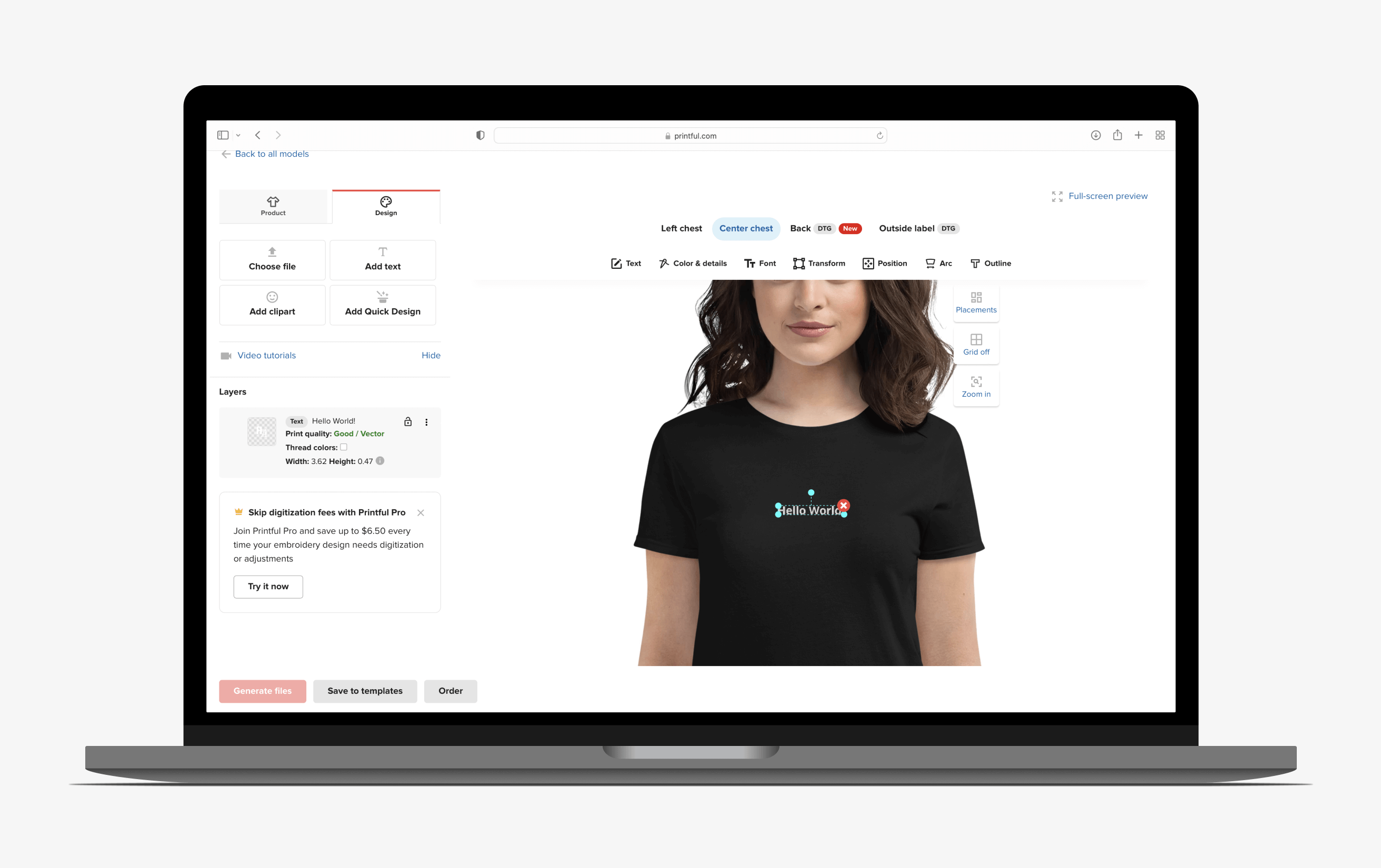Design Maker full-screen UI with the new toolbar and layers component