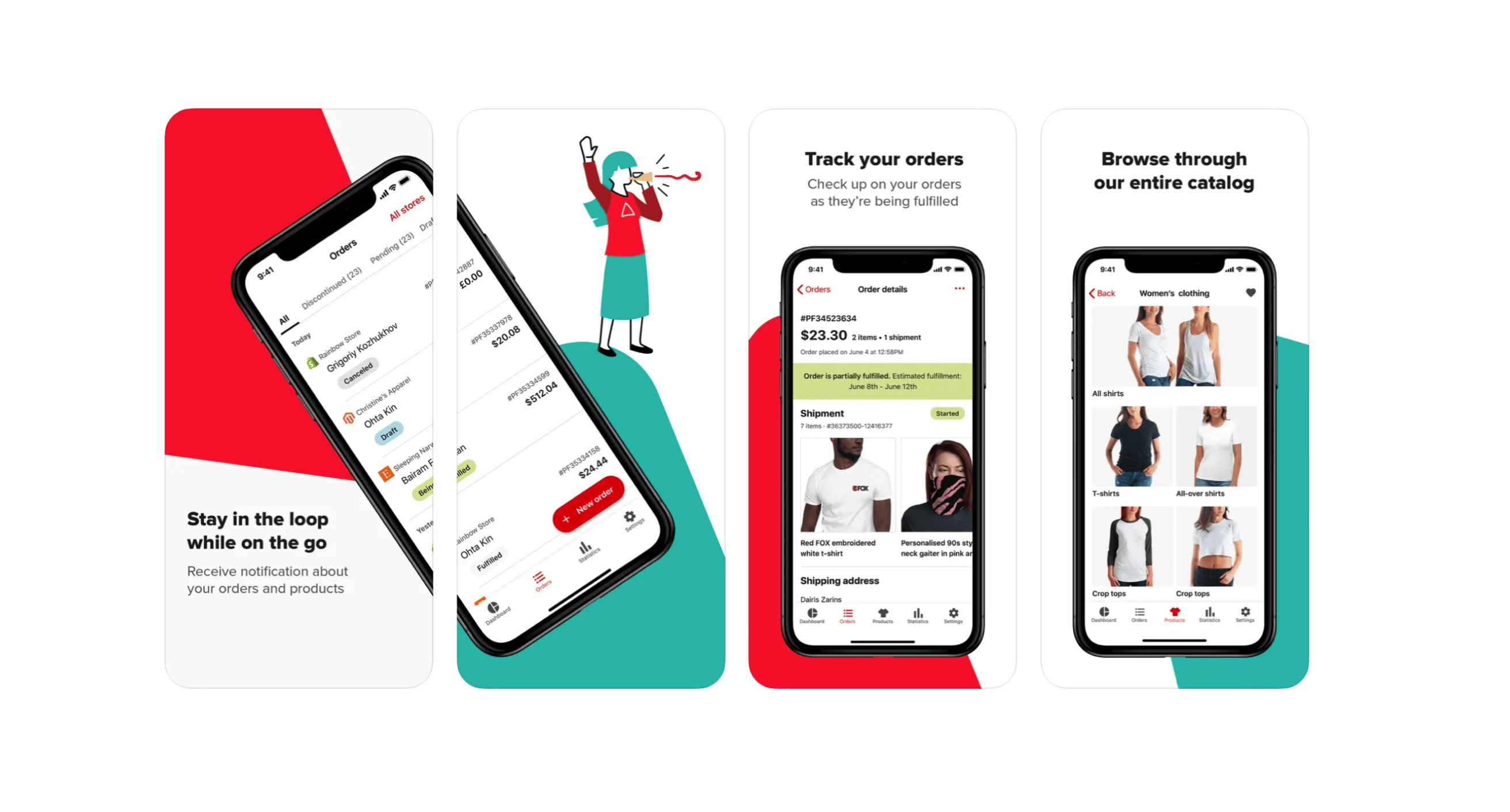 Printful native mobile app for managing stores and orders