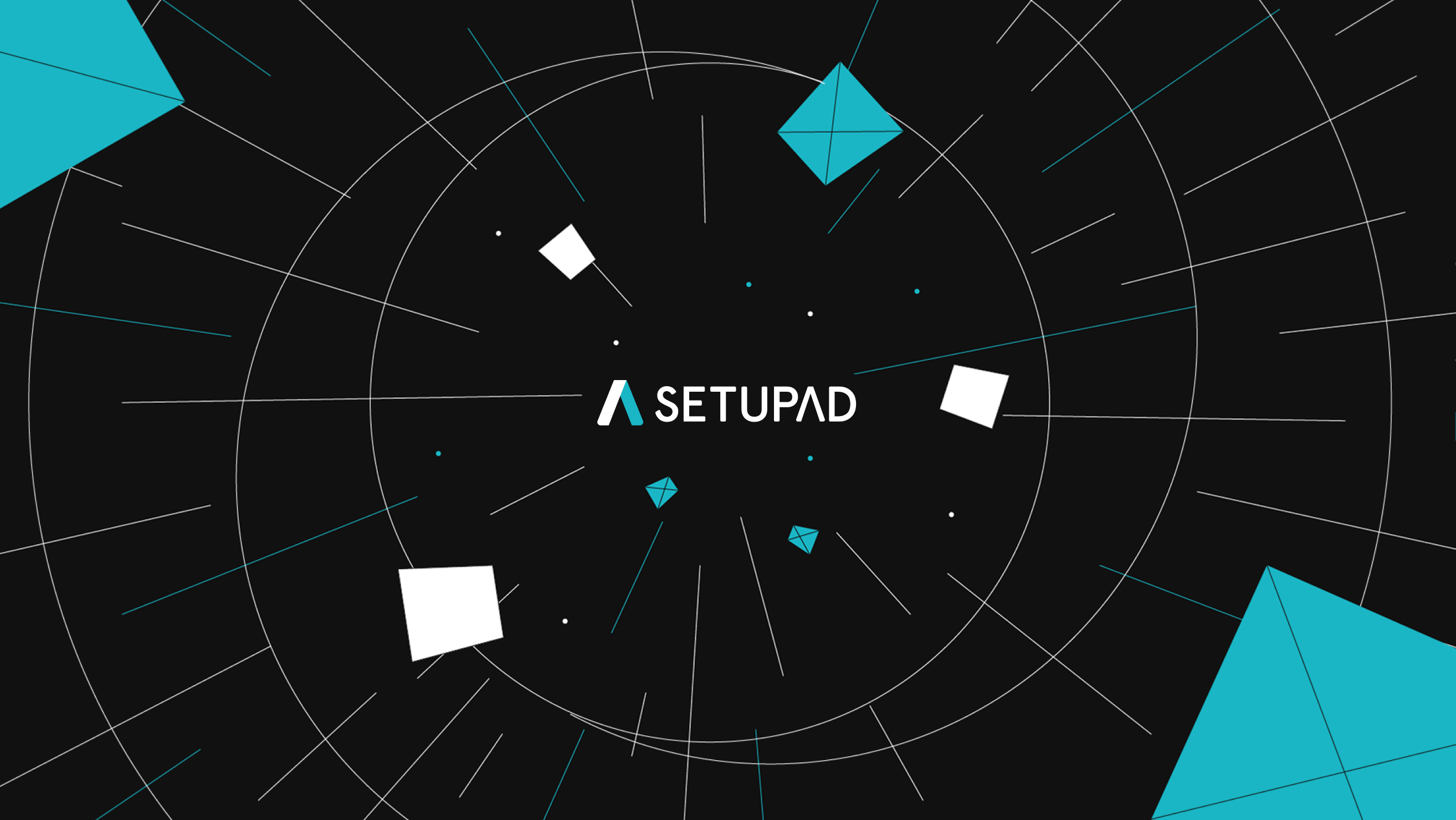 Setupad website hero section