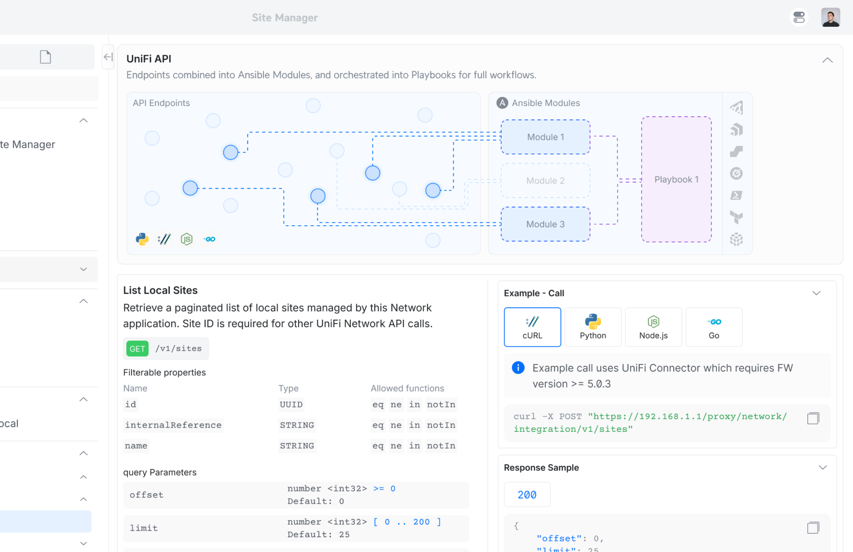 API documentation