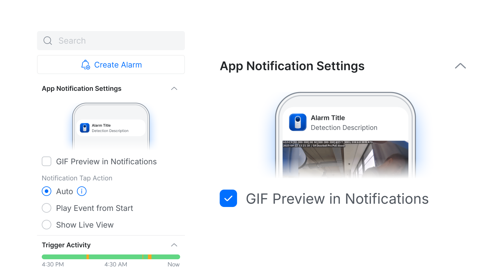 App notification settings